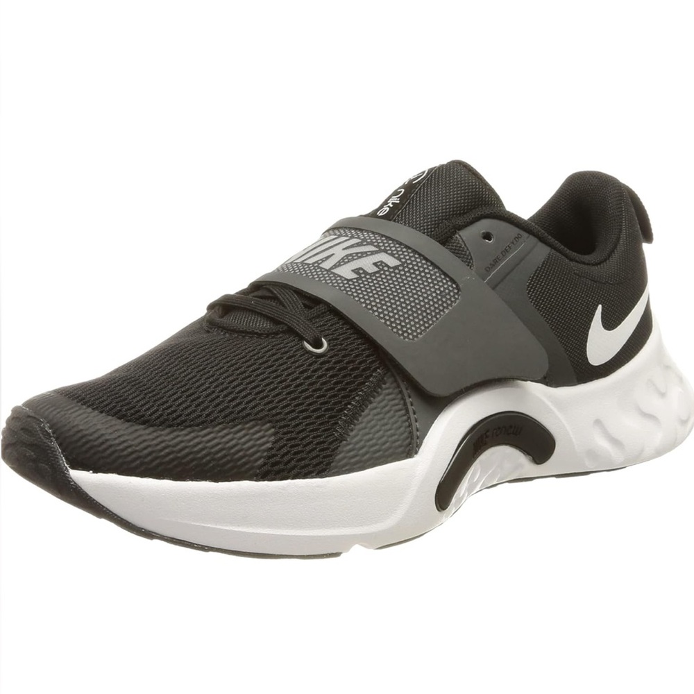 Nike Men's Renew Retaliation 4 Training Shoes, Black/White-DK Smoke Grey